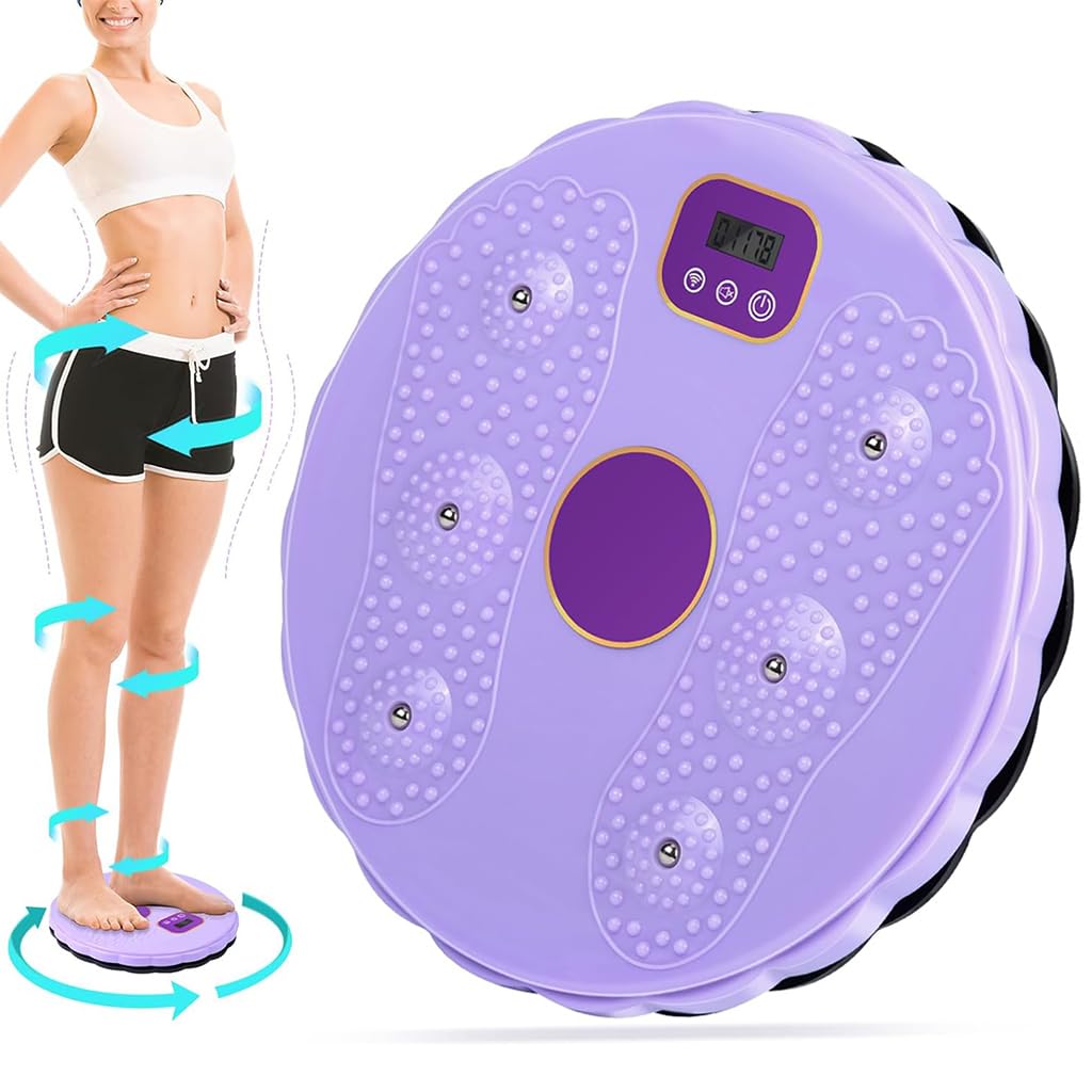 Proberos Tummy Waister Exercise Machine for Women Men with LCD Counter & Foot Massager, 10.8in Tummy Waist Twister Magnetic Disk Hot Sweating Body Shapers, Stomach Exercise Equipment for Home Workout Proberos Tummy Waister Exercise Machine for Women Men with LCD Counter & Foot Massager, 10.8in Tummy Waist Twister Magnetic Disk Hot Sweating Body Shapers, Stomach Exercise Equipment for Home Workout